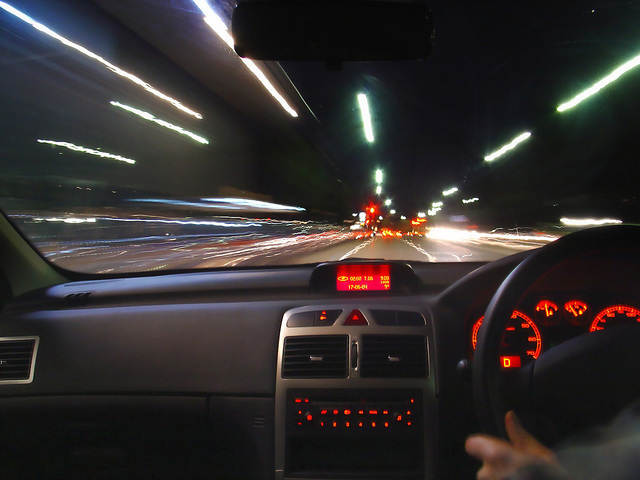 Osvětlení vozovky před řidičem